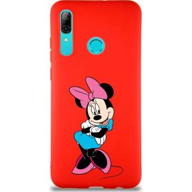 Printify Huawei P Smart 2019 Soft Premier Kapak Minnie Mouse-D Tasarımlı Silikon Cep Telefonu Kılıfı