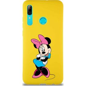 Printify Huawei P Smart 2019 Soft Premier Kapak Minnie Mouse-D Tasarımlı Silikon Cep Telefonu Kılıfı