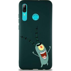 Printify Huawei P Smart 2019 Soft Premier Kapak Plankton Tasarımlı Silikon Cep Telefonu Kılıfı