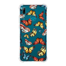 Printify Huawei P Smart 2019 Uyumlu Water Color 2 Baskılı Şeffaf Köşe Korumalı Antişok Kılıf