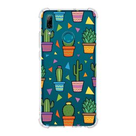 Printify Huawei P Smart 2019 Uyumlu Water Color 4 Baskılı Şeffaf Köşe Korumalı Antişok Kılıf