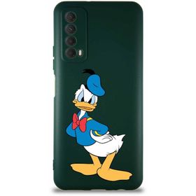 Printify Huawei P Smart 2021 Soft Premier Kapak Donald Duck-D Tasarımlı Silikon Cep Telefonu Kılıfı