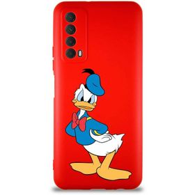 Printify Huawei P Smart 2021 Soft Premier Kapak Donald Duck-D Tasarımlı Silikon Cep Telefonu Kılıfı