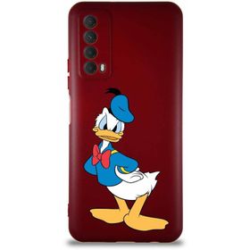 Printify Huawei P Smart 2021 Soft Premier Kapak Donald Duck-D Tasarımlı Silikon Cep Telefonu Kılıfı