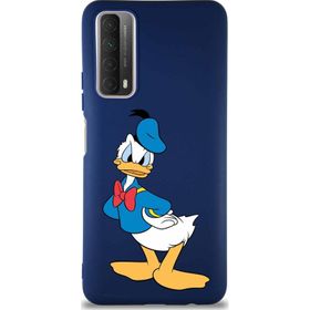 Printify Huawei P Smart 2021 Soft Premier Kapak Donald Duck-D Tasarımlı Silikon Cep Telefonu Kılıfı