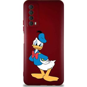 Printify Huawei P Smart 2021 Soft Premier Kapak Donald Duck-D Tasarımlı Silikon Cep Telefonu Kılıfı