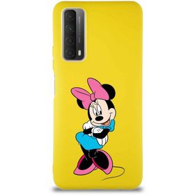 Printify Huawei P Smart 2021 Soft Premier Kapak Minnie Mouse-D Tasarımlı Silikon Cep Telefonu Kılıfı