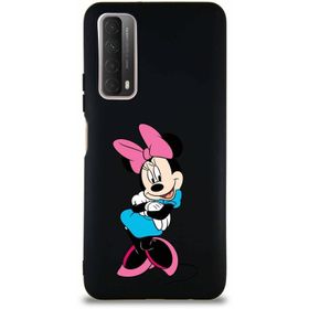 Printify Huawei P Smart 2021 Soft Premier Kapak Minnie Mouse-D Tasarımlı Silikon Cep Telefonu Kılıfı