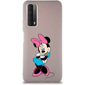 Printify Huawei P Smart 2021 Soft Premier Kapak Minnie Mouse-D Tasarımlı Silikon Cep Telefonu Kılıfı