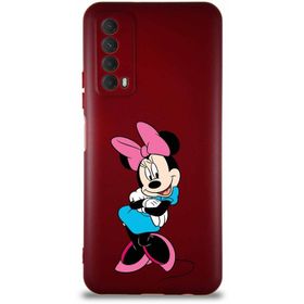 Printify Huawei P Smart 2021 Soft Premier Kapak Minnie Mouse-D Tasarımlı Silikon Cep Telefonu Kılıfı