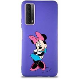 Printify Huawei P Smart 2021 Soft Premier Kapak Minnie Mouse-D Tasarımlı Silikon Cep Telefonu Kılıfı