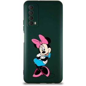 Printify Huawei P Smart 2021 Soft Premier Kapak Minnie Mouse-D Tasarımlı Silikon Cep Telefonu Kılıfı