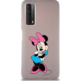 Printify Huawei P Smart 2021 Soft Premier Kapak Minnie Mouse-D Tasarımlı Silikon Cep Telefonu Kılıfı