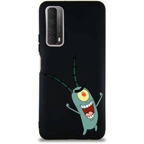 Printify Huawei P Smart 2021 Soft Premier Kapak Plankton Tasarımlı Silikon Cep Telefonu Kılıfı