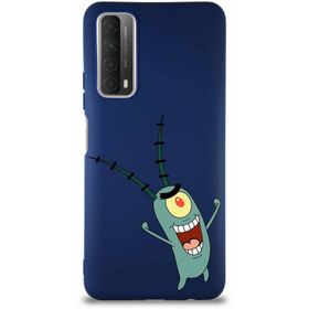 Printify Huawei P Smart 2021 Soft Premier Kapak Plankton Tasarımlı Silikon Cep Telefonu Kılıfı