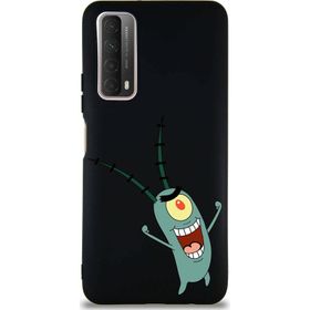 Printify Huawei P Smart 2021 Soft Premier Kapak Plankton Tasarımlı Silikon Cep Telefonu Kılıfı