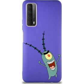 Printify Huawei P Smart 2021 Soft Premier Kapak Plankton Tasarımlı Silikon Cep Telefonu Kılıfı