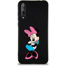 Printify Huawei P Smart S Soft Premier Kapak Minnie Mouse-D Tasarımlı Silikon Cep Telefonu Kılıfı