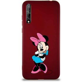 Printify Huawei P Smart S Soft Premier Kapak Minnie Mouse-D Tasarımlı Silikon Cep Telefonu Kılıfı