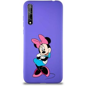 Printify Huawei P Smart S Soft Premier Kapak Minnie Mouse-D Tasarımlı Silikon Cep Telefonu Kılıfı