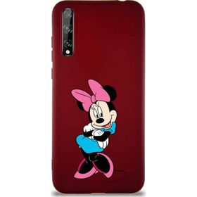 Printify Huawei P Smart S Soft Premier Kapak Minnie Mouse-D Tasarımlı Silikon Cep Telefonu Kılıfı