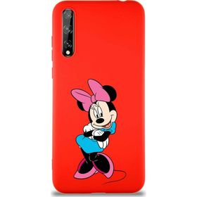 Printify Huawei P Smart S Soft Premier Kapak Minnie Mouse-D Tasarımlı Silikon Cep Telefonu Kılıfı