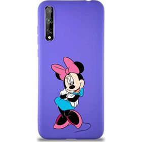 Printify Huawei P Smart S Soft Premier Kapak Minnie Mouse-D Tasarımlı Silikon Cep Telefonu Kılıfı