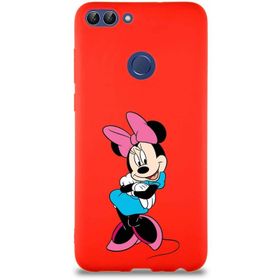 Printify Huawei P Smart Soft Premier Kapak Minnie Mouse-D Tasarımlı Silikon Cep Telefonu Kılıfı