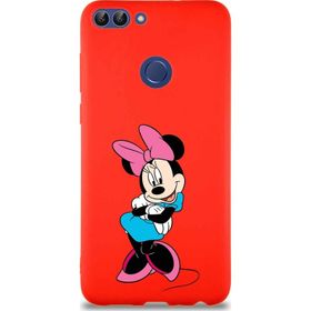 Printify Huawei P Smart Soft Premier Kapak Minnie Mouse-D Tasarımlı Silikon Cep Telefonu Kılıfı