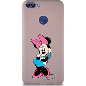 Printify Huawei P Smart Soft Premier Kapak Minnie Mouse-D Tasarımlı Silikon Cep Telefonu Kılıfı