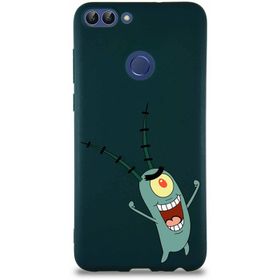Printify Huawei P Smart Soft Premier Kapak Plankton Tasarımlı Silikon Cep Telefonu Kılıfı