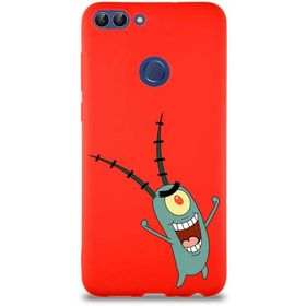 Printify Huawei P Smart Soft Premier Kapak Plankton Tasarımlı Silikon Cep Telefonu Kılıfı