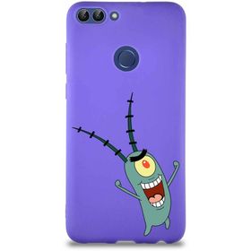 Printify Huawei P Smart Soft Premier Kapak Plankton Tasarımlı Silikon Cep Telefonu Kılıfı