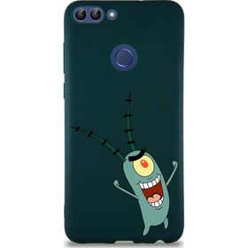 Printify Huawei P Smart Soft Premier Kapak Plankton Tasarımlı Silikon Cep Telefonu Kılıfı