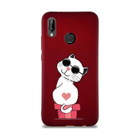 Printify Huawei P20 Lite Soft Premier Kapak Coolcat Tasarımlı Silikon Cep Telefonu Kılıfı