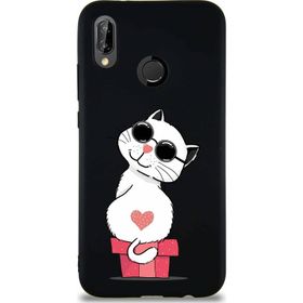 Printify Huawei P20 Lite Soft Premier Kapak Coolcat Tasarımlı Silikon Cep Telefonu Kılıfı
