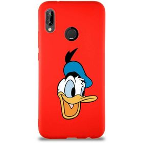 Printify Huawei P20 Lite Soft Premier Kapak Donald Duck-A Tasarımlı Silikon Cep Telefonu Kılıfı