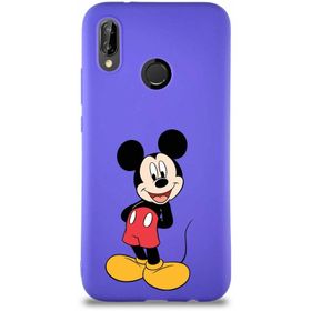 Printify Huawei P20 Lite Soft Premier Kapak Mickey Mouse-B Tasarımlı Silikon Cep Telefonu Kılıfı