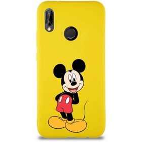 Printify Huawei P20 Lite Soft Premier Kapak Mickey Mouse-B Tasarımlı Silikon Cep Telefonu Kılıfı