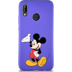 Printify Huawei P20 Lite Soft Premier Kapak Mickey Mouse-C Tasarımlı Silikon Cep Telefonu Kılıfı