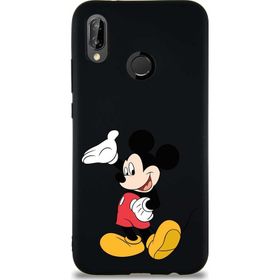 Printify Huawei P20 Lite Soft Premier Kapak Mickey Mouse-C Tasarımlı Silikon Cep Telefonu Kılıfı
