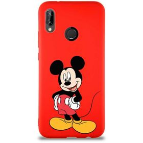 Printify Huawei P20 Lite Soft Premier Kapak Mickey Mouse-E Tasarımlı Silikon Cep Telefonu Kılıfı