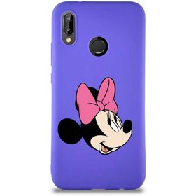 Printify Huawei P20 Lite Soft Premier Kapak Minnie Mouse-A Tasarımlı Silikon Cep Telefonu Kılıfı