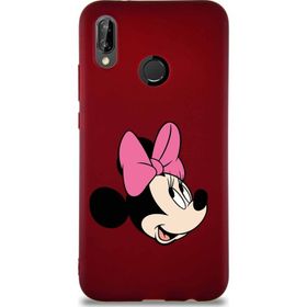 Printify Huawei P20 Lite Soft Premier Kapak Minnie Mouse-A Tasarımlı Silikon Cep Telefonu Kılıfı