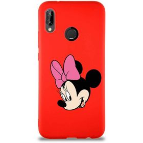 Printify Huawei P20 Lite Soft Premier Kapak Minnie Mouse-B Tasarımlı Silikon Cep Telefonu Kılıfı