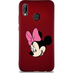 Printify Huawei P20 Lite Soft Premier Kapak Minnie Mouse-B Tasarımlı Silikon Cep Telefonu Kılıfı