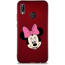 Printify Huawei P20 Lite Soft Premier Kapak Minnie Mouse-C Tasarımlı Silikon Cep Telefonu Kılıfı