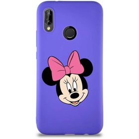 Printify Huawei P20 Lite Soft Premier Kapak Minnie Mouse-C Tasarımlı Silikon Cep Telefonu Kılıfı