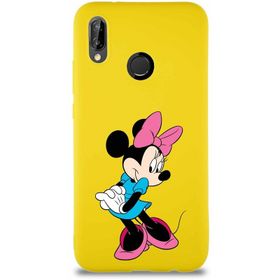 Printify Huawei P20 Lite Soft Premier Kapak Minnie Mouse-F Tasarımlı Silikon Cep Telefonu Kılıfı
