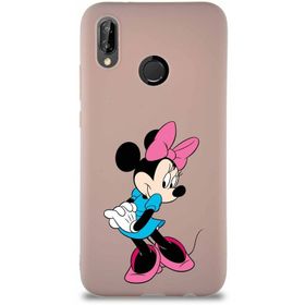 Printify Huawei P20 Lite Soft Premier Kapak Minnie Mouse-F Tasarımlı Silikon Cep Telefonu Kılıfı